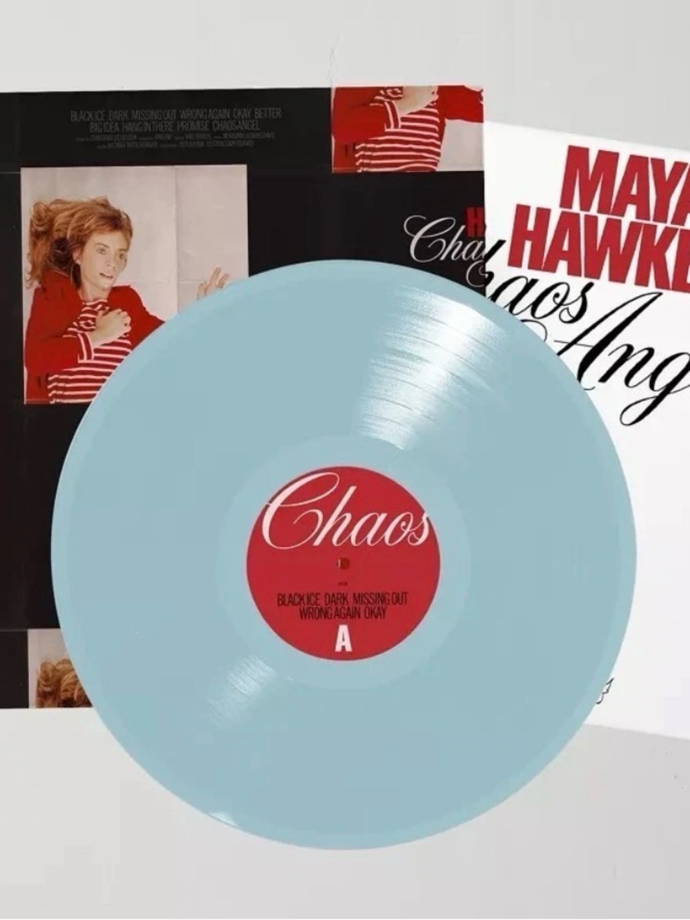 Maya Hawke CHAOS ANGEL Limited Opaque BABY BLUE Vinyl  12x24 Poster